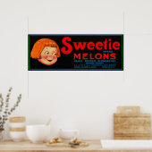 Sweetie Melon LabelPhoenix, AZ Poster (Keuken)