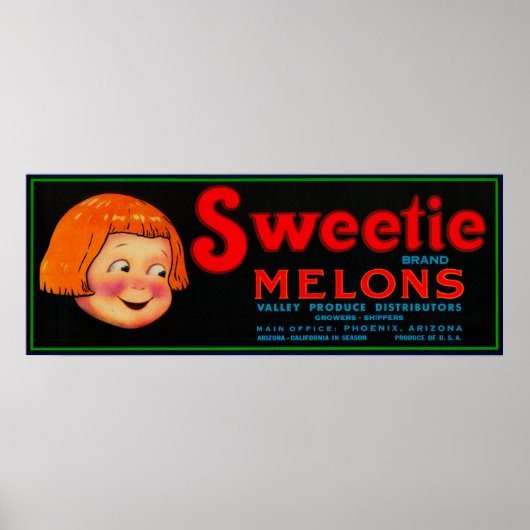 Sweetie Melon LabelPhoenix, AZ Poster (Voorkant)