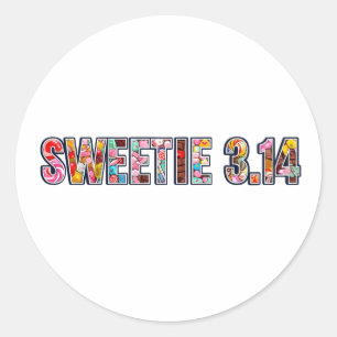 Sweetie Pi: De droom van Snoep-minnaar! Ronde Sticker