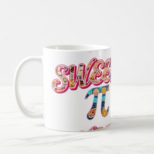 Sweetie Pi (gevuld met taarten) Koffiemok (Links)