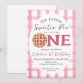 Sweetie Pie 1e Verjaardag Kaart (Voorkant / Achterkant)