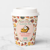 Sweetie Pie - Pi Dag 1e Verjaardag Party Papieren Bekers (Achterkant)