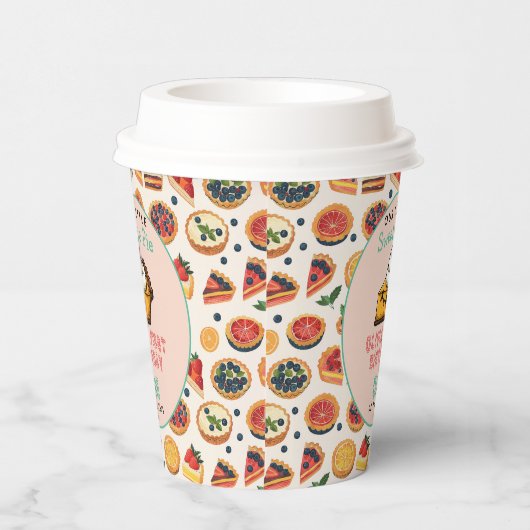 Sweetie Pie - Pi Dag 1e Verjaardag Party Papieren Bekers (Rechts)