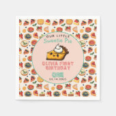 Sweetie Pie - Pi Dag 1e Verjaardag Party Servet (Voorkant)