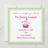 Sweetie Pie Pie Baking Invitation Kaart (Achterkant)