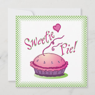 Sweetie Pie Pie Baking Invitation Kaart