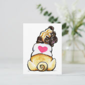Sweetie Pug Briefkaart (Staand voorkant)