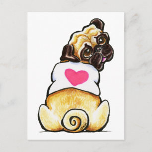 Sweetie Pug Briefkaart