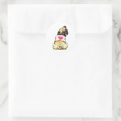 Sweetie Pug Ronde Sticker (Tas)