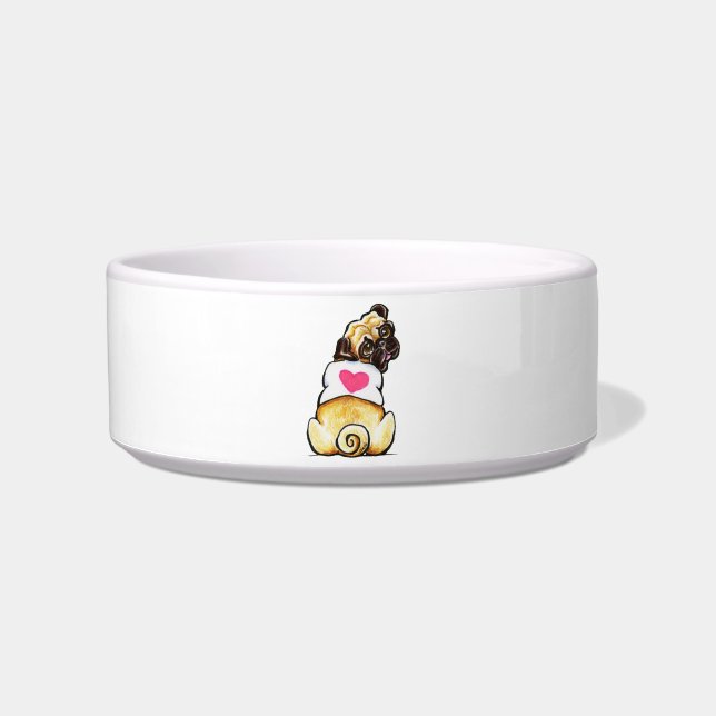 Sweetie Pug Voerbakje (Voorkant)
