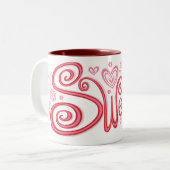 Sweetie Tweekleurige Koffiemok (Voorkant links)