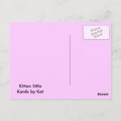 SweetieKitty Briefkaart (Achterkant)