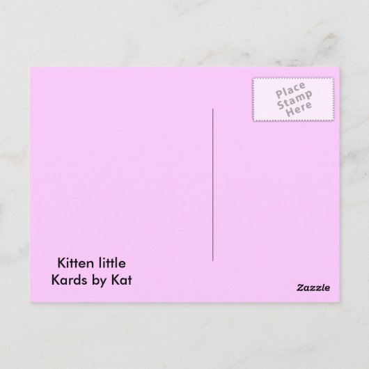 SweetieKitty Briefkaart (Achterkant)