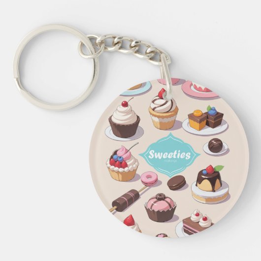 Sweeties acryl sleutelhanger (Voorkant)