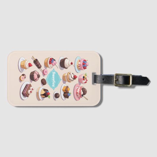 Sweeties-Bagagelabel Bagagelabel (Voorkant (horizontaal))