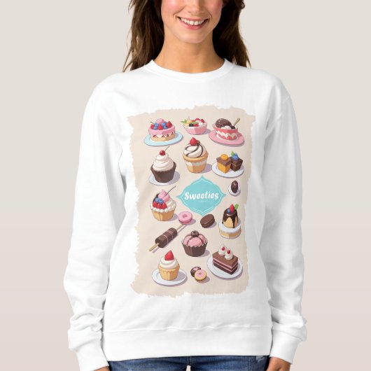 Sweeties dames basic sweatshirt (Voorkant)