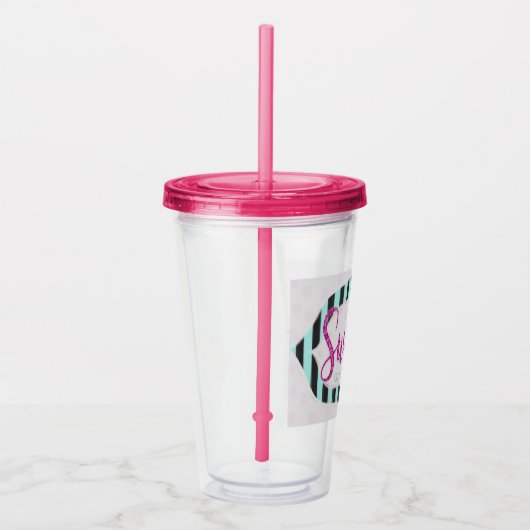 Sweeties milkshake en drink cup. acryl drinkbeker (Rechts)
