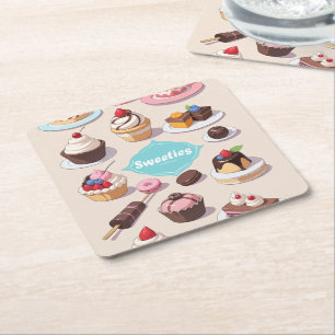 Sweeties Paper-Onderzetter Kartonnen Onderzetters
