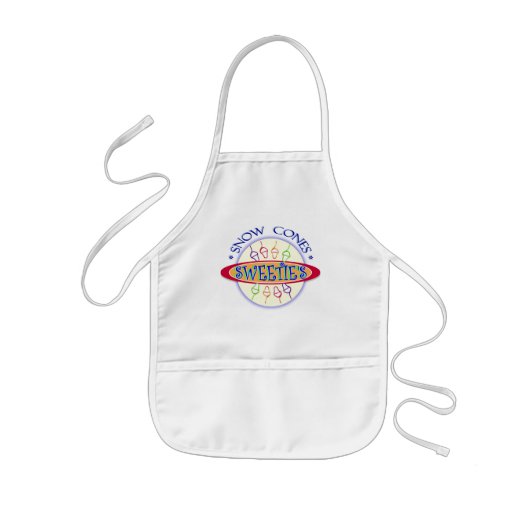 Sweeties Snow Cones Apron Kinder Schort (Voorkant)
