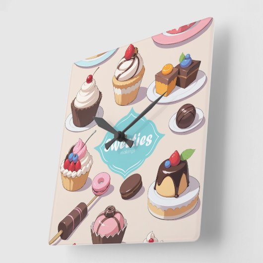 Sweeties wandklok (Hoek)