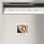 Sweetly Framed Save The Date Magnet - Roze (Insitu (Vaatwasser))