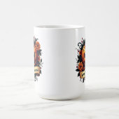 Sweetly Haunted  Pumpkin | Floral Halloween Koffiemok (Center)