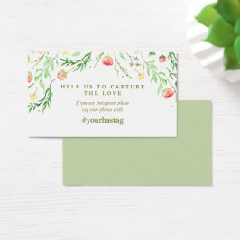 Sweetly Romantic | Floral Wedding Instagram Visitekaartje
