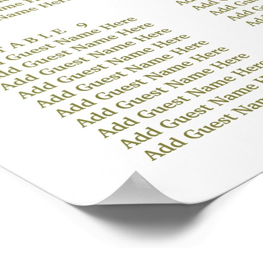 Sweetly Romantic | Floral Wedding Seating Chart Poster (Hoek)