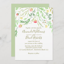 Sweetly Romantic | Uitnodiging voor Floral Wedding