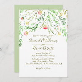 Sweetly Romantic | Uitnodiging voor Floral Wedding