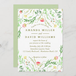 Sweetly Romantic | Uitnodiging voor Floral Wedding