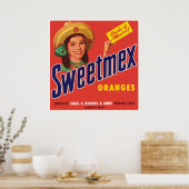 Sweetmex Sinaasappels Weslaco Texas  Poster (Keuken)