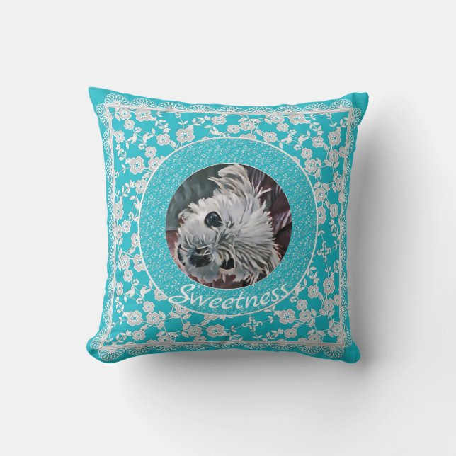 Sweetness-Aqua-Puppy-Square-FOTO-SJABLOON- Kussen (Voorkant)