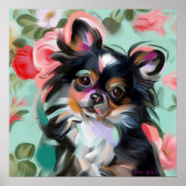 'Sweetness' Chihuahua dog art print (Voorkant)