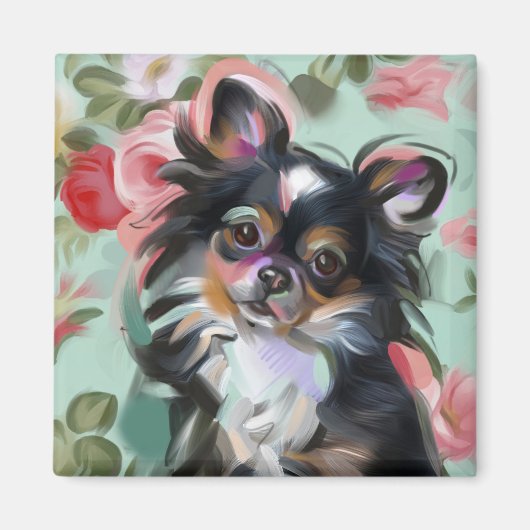 'Sweetness' Chihuahua hondenkunstmagneet Magneet (Voorkant)