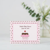 Sweetness Cupcake Baby shower Adviseur Kaarten (Staand voorkant)