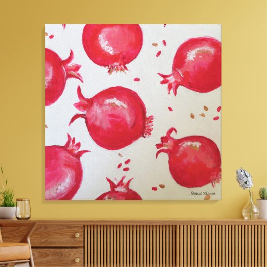 Sweetness  of pomegranate canvas afdruk (Insitu (Woonkamer))