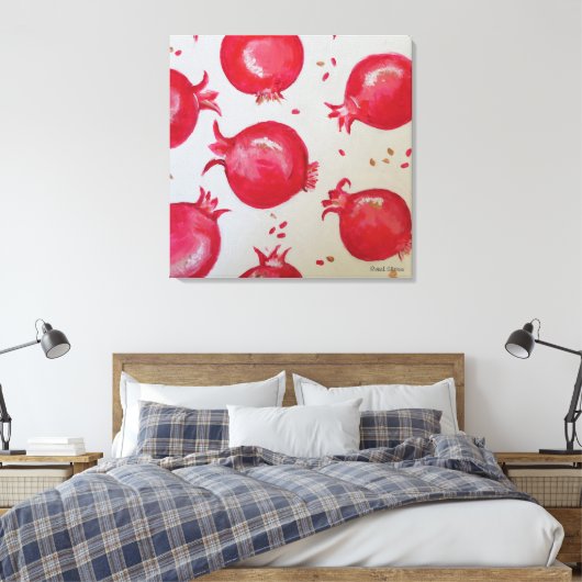 Sweetness  of pomegranate canvas afdruk (Insitu (Slaapkamer))