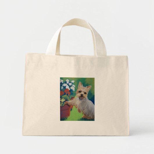 Sweetness Yorkie Mini Tote Bag (Voorkant)