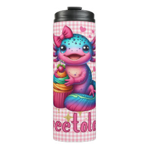 Sweetolotl Vibes Axolotl schattigheid liefhebbers Thermosbeker