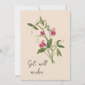 Sweetpea Flowers krijgen goed Kaart (Voorkant)