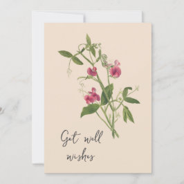 Sweetpea Flowers krijgen goed Kaart