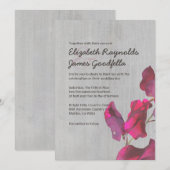 Sweetpea Wedding Invitations Kaart (Voorkant / Achterkant)