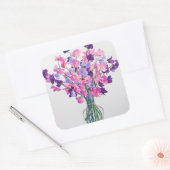 Sweetpeas 2007 vierkante sticker (Envelop)