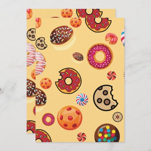 Sweets 2 bedankkaart (Voorkant / Achterkant)