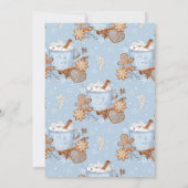 Sweets and Baby it is koud buiten het baby shower Kaart (Achterkant)