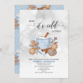 Sweets and Baby it is koud buiten het baby shower  Kaart (Voorkant / Achterkant)