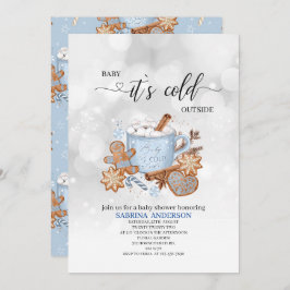 Sweets and Baby it is koud buiten het baby shower  Kaart