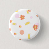 sweets and flowers ronde button 3,2 cm (Voorkant)