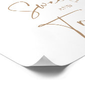 Sweets and Treats Boho Floral Pampas Shower Sign Poster (Hoek)